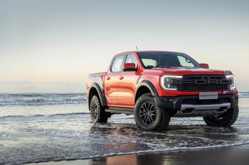 Novo Ranger Raptor à beira-mar